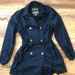Michael Kors XL Black Trench Coat
